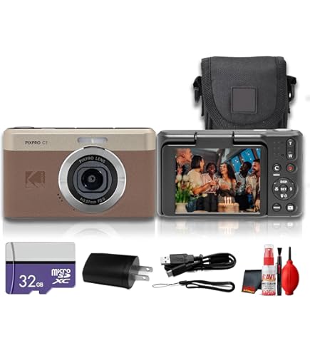 Amazon.com : Kodak PIXPRO C1 Compact Digital Camera (Black) Bundle